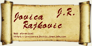 Jovica Rajković vizit kartica